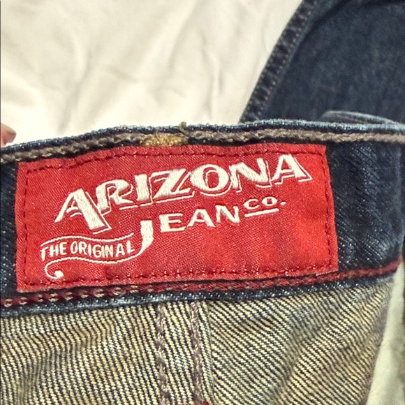 Arizona Jean Company Men's Deep Indigo Straight Jeans - Picture 2 of 4